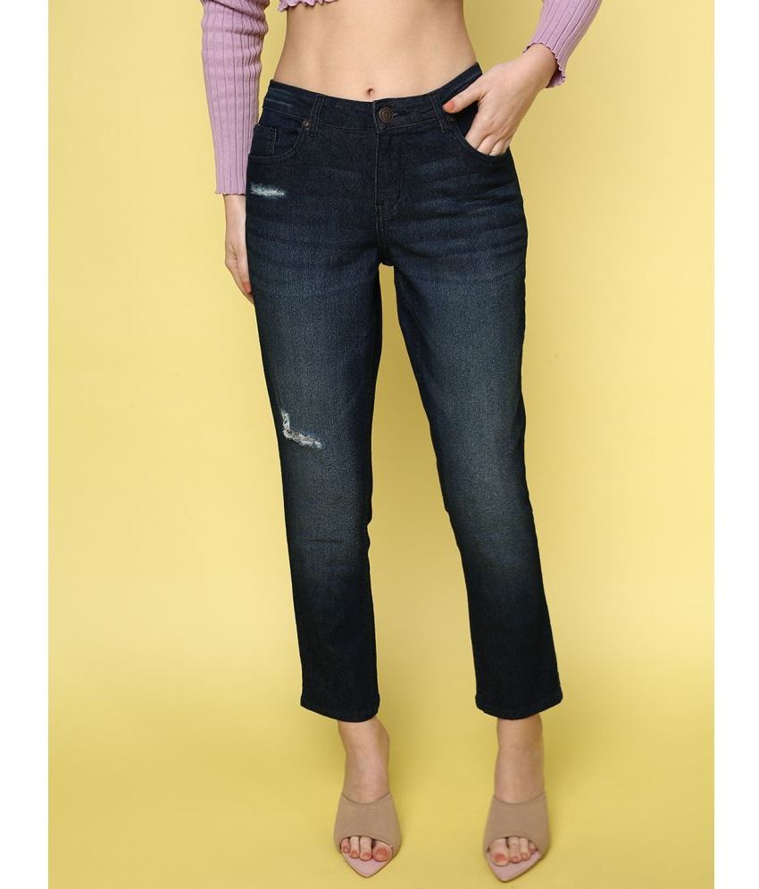     			JUNEBERRY - DeepBlue Denim Slim Fit Women's Jeans ( Pack of 1 )