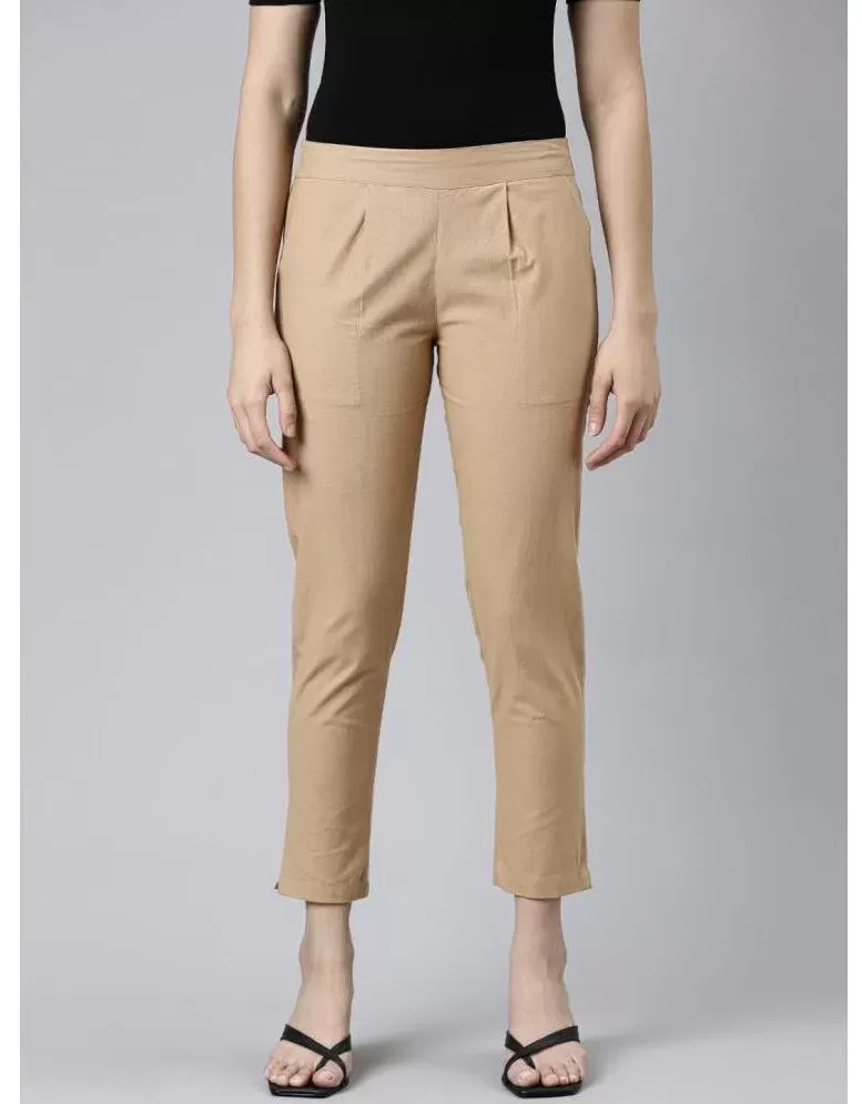 Wholesale OOTN Office Work Solid Ladies Pencil Pants Blue Women Pleated  High Waist Pants Spring Summer 2020 Fashion Casual Slim Trousers From  malibabacom