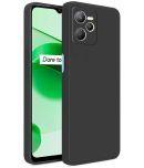 Case Vault Covers - Black Silicon Plain Cases Compatible For Realme Narzo 50A Prime ( Pack of 1 )