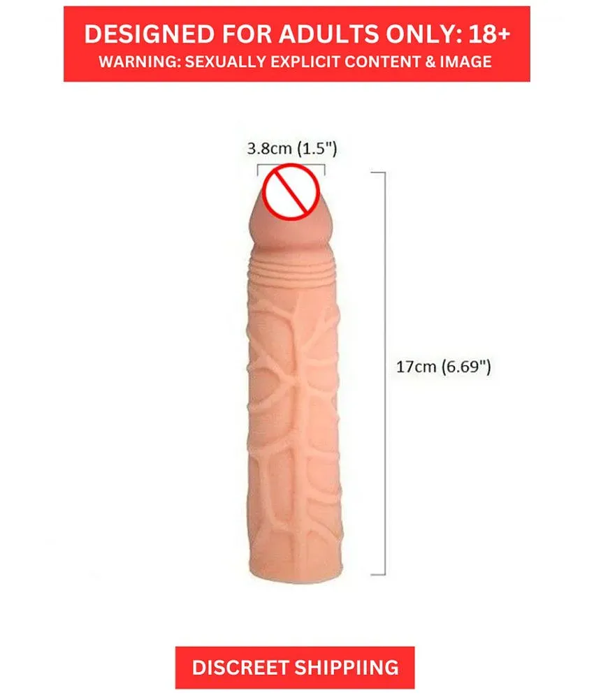 7 Inch Long Penis Sleeve Condom For Time Delay And Size Increase Sex Toy  For Men + Free Kaamraj Lubricant: Buy 7 Inch Long Penis Sleeve Condom For  Time Delay And Size