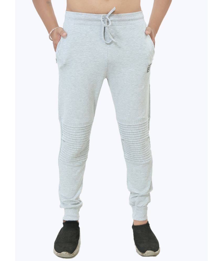     			Black Brothers - Light Grey Cotton Men's Joggers ( Pack of 1 )