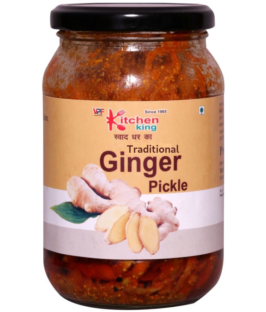     			Kitchen King Since 1985 Home - Made Organic Ginger Pickle (AADRAK KA ACHHAR) Real Taste of Punjabi Pickle Pickle 500 g