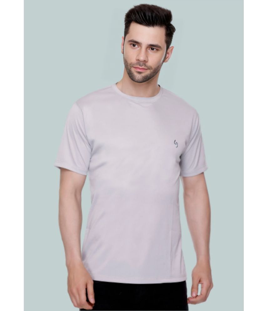     			LEEBONEE - Grey Polyester Regular Fit Men's T-Shirt ( Pack of 1 )