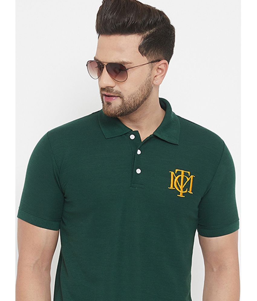     			The Million Club - Green Cotton Blend Regular Fit Men's Polo T Shirt ( Pack of 1 )