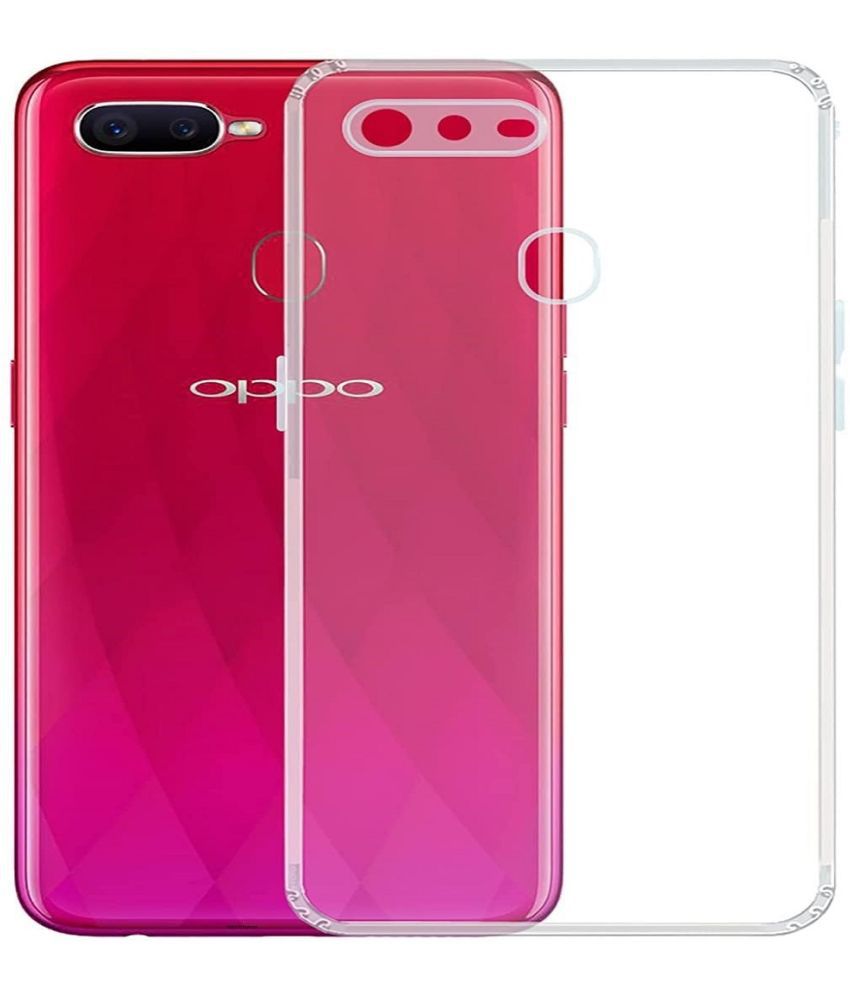     			Case Vault Covers - Transparent Silicon Silicon Soft cases Compatible For OPPO A12 ( Pack of 1 )