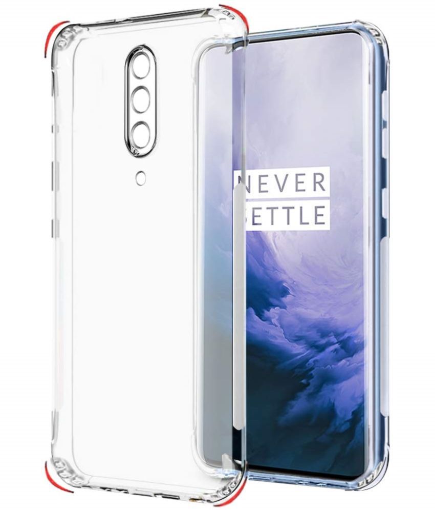     			Case Vault Covers - Transparent Silicon Silicon Soft cases Compatible For OnePlus 7T Pro ( Pack of 1 )