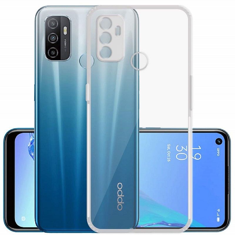     			Case Vault Covers - Transparent Silicon Silicon Soft cases Compatible For Oppo A53 2020 ( Pack of 1 )