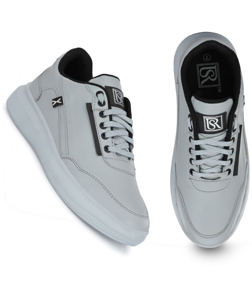     			ShoeRise Men Canvas Sports Casual Shoes - Dark Grey Men's Sneakers