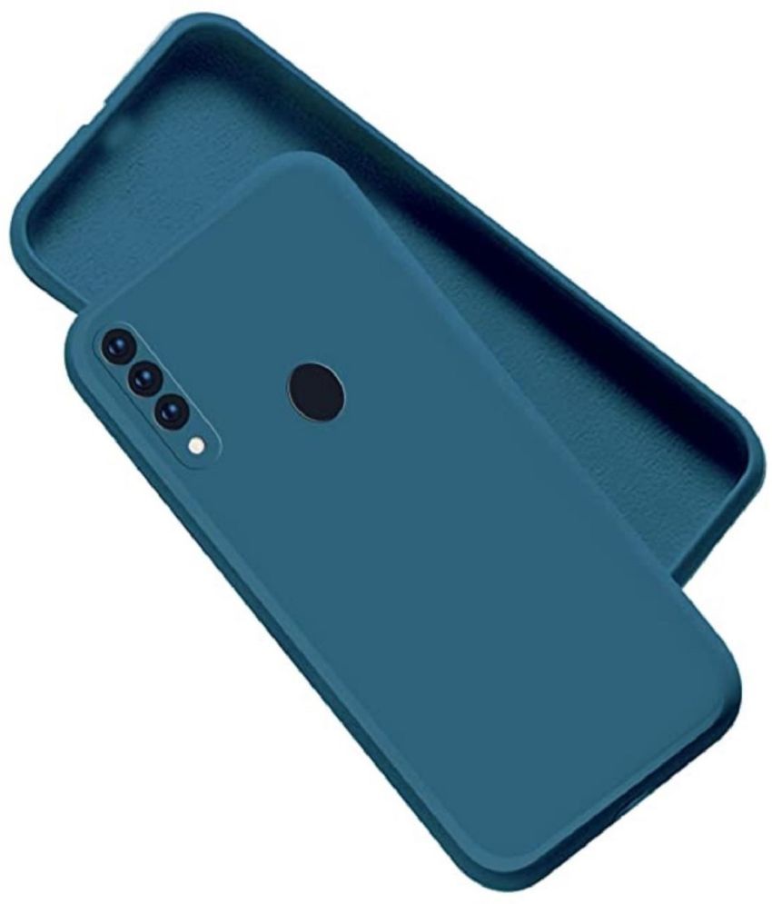     			ZAMN - Blue Silicon Plain Cases Compatible For Oppo A31 ( Pack of 1 )