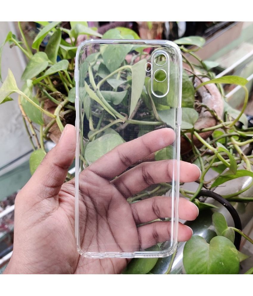     			ZAMN - Transparent Silicon Plain Cases Compatible For Realme C3 ( Pack of 1 )