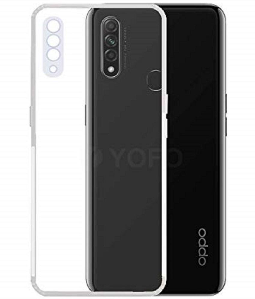     			ZAMN - Transparent Silicon Plain Cases Compatible For Oppo A31 ( Pack of 1 )