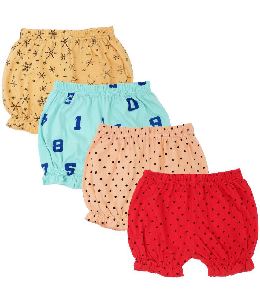     			Diaz - Multicolor Cotton Girls Hot Pants ( Pack of 4 )