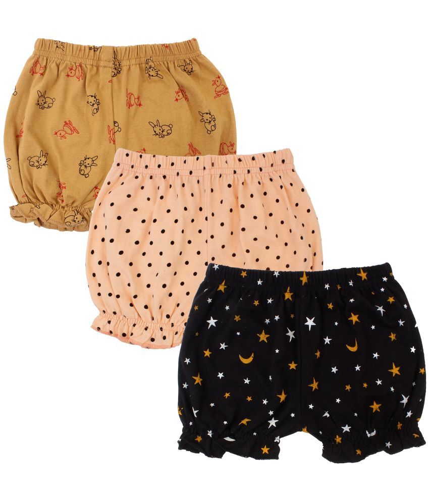     			Diaz - Multicolor Cotton Girls Hot Pants ( Pack of 3 )