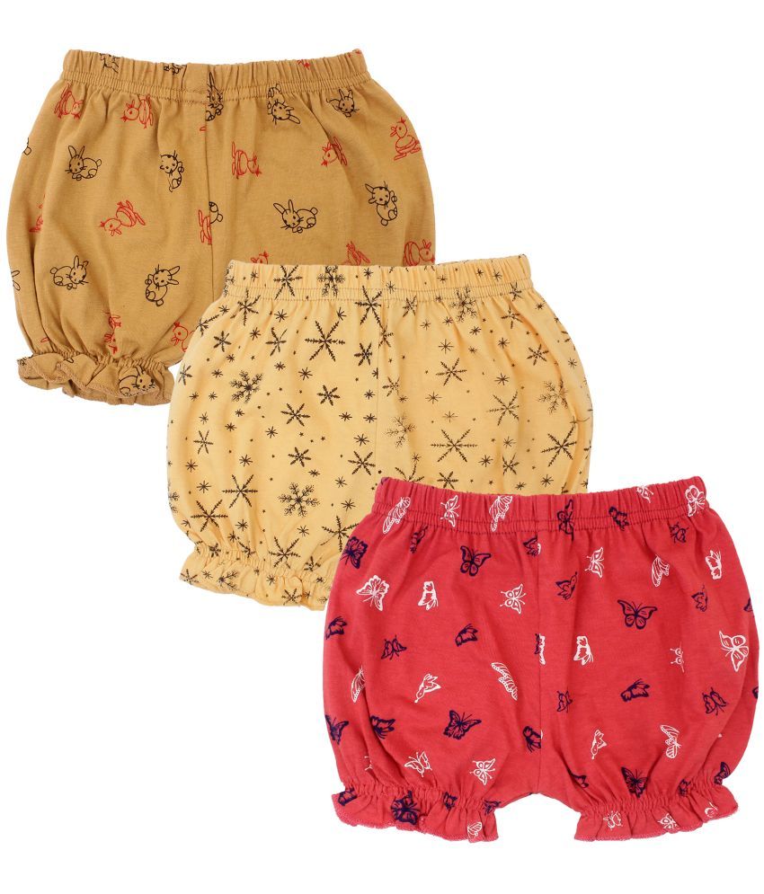     			Diaz - Multicolor Cotton Girls Hot Pants ( Pack of 3 )