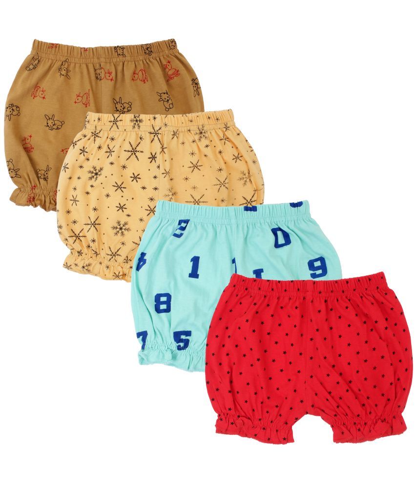     			Diaz - Multicolor Cotton Girls Hot Pants ( Pack of 4 )