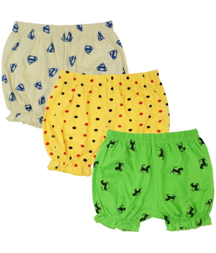     			Diaz - Multicolor Cotton Girls Hot Pants ( Pack of 3 )