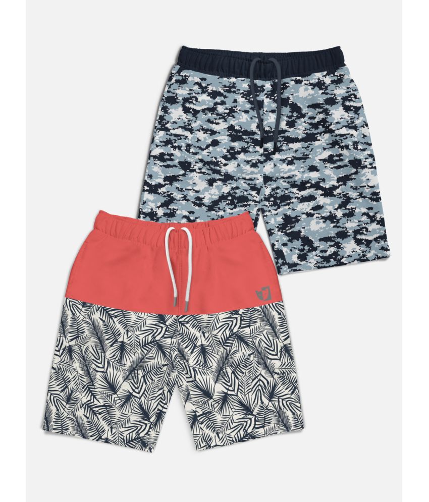     			HELLCAT - Multicolor Cotton Blend Boys Shorts ( Pack of 2 )