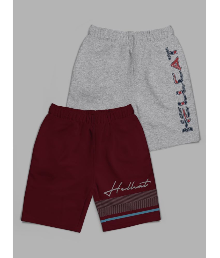     			HELLCAT - Multicolor Cotton Blend Girls Hot Pants ( Pack of 2 )