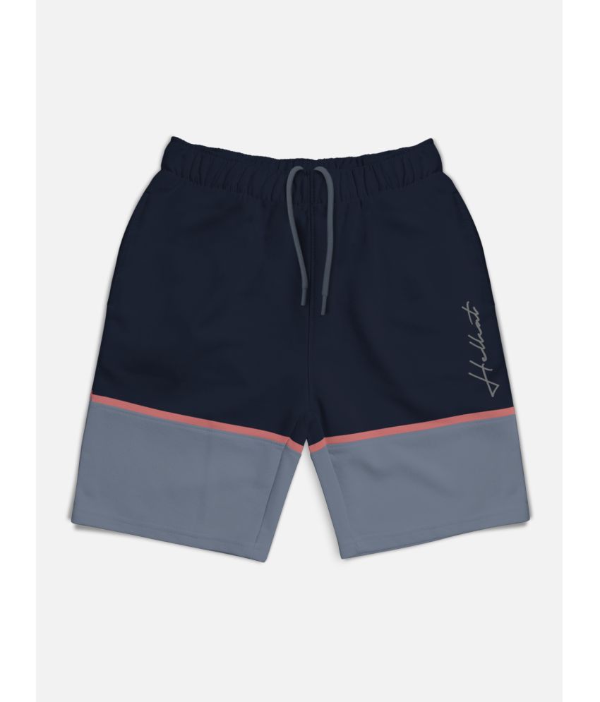     			HELLCAT - Navy Blue Cotton Blend Boys Shorts ( Pack of 1 )