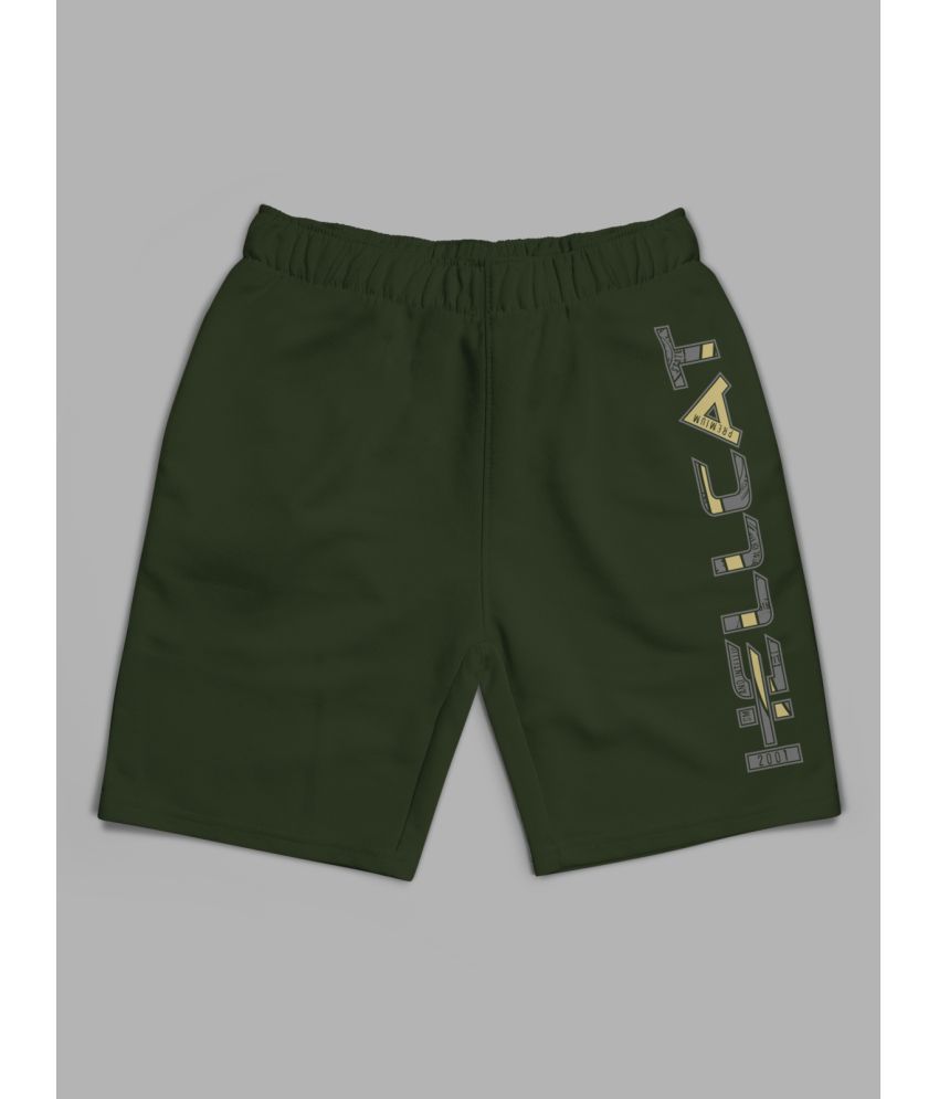     			HELLCAT - Olive Green Cotton Blend Girls Hot Pants ( Pack of 1 )