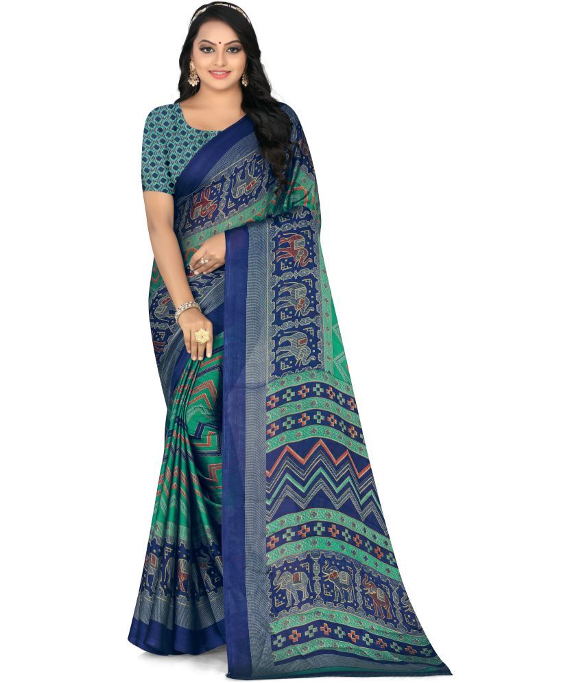     			LEELAVATI - Multicolor Chiffon Saree With Blouse Piece ( Pack of 1 )