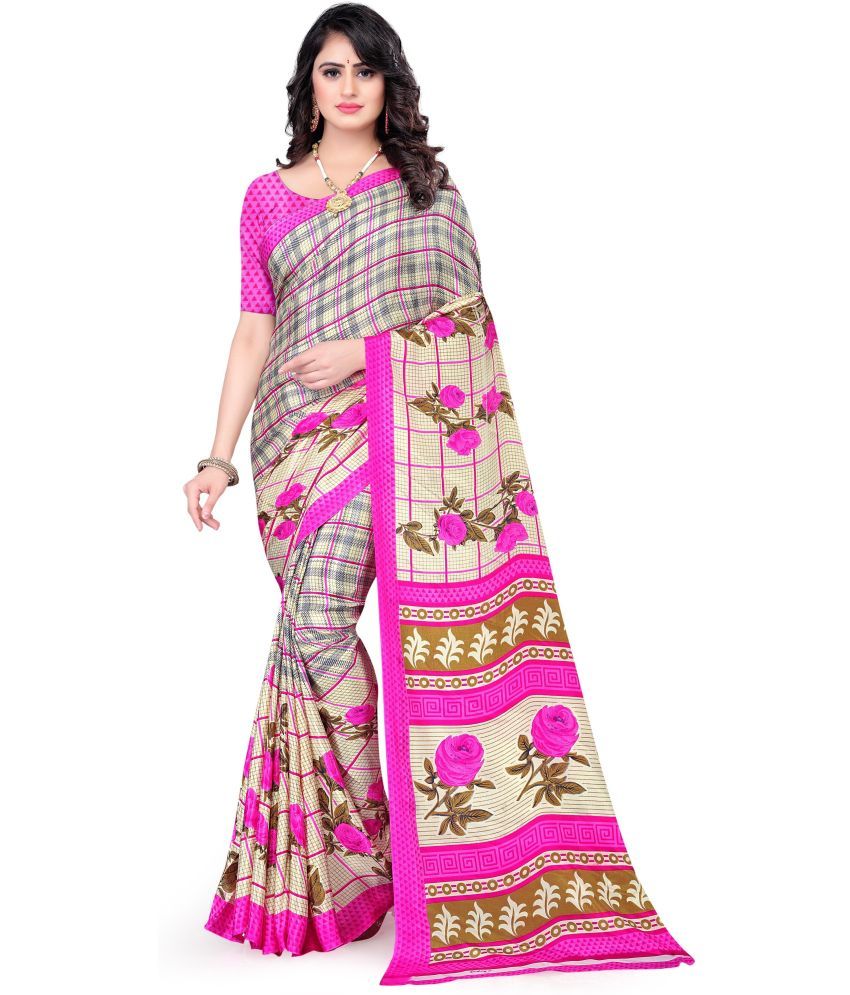     			LEELAVATI - Multicolor Crepe Saree With Blouse Piece ( Pack of 1 )