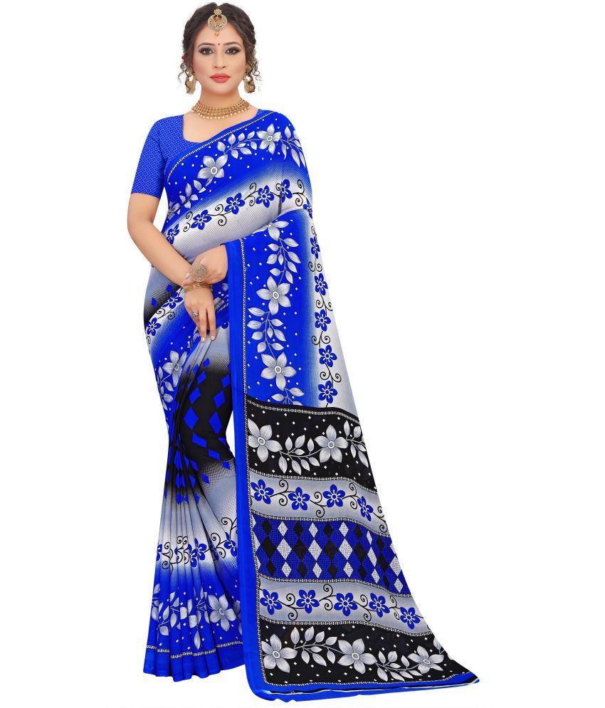     			LEELAVATI - Multicolor Georgette Saree With Blouse Piece ( Pack of 1 )