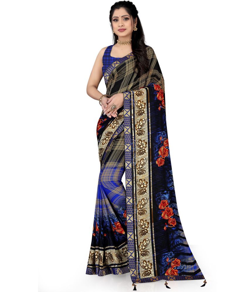     			LEELAVATI - Multicolor Georgette Saree With Blouse Piece ( Pack of 1 )