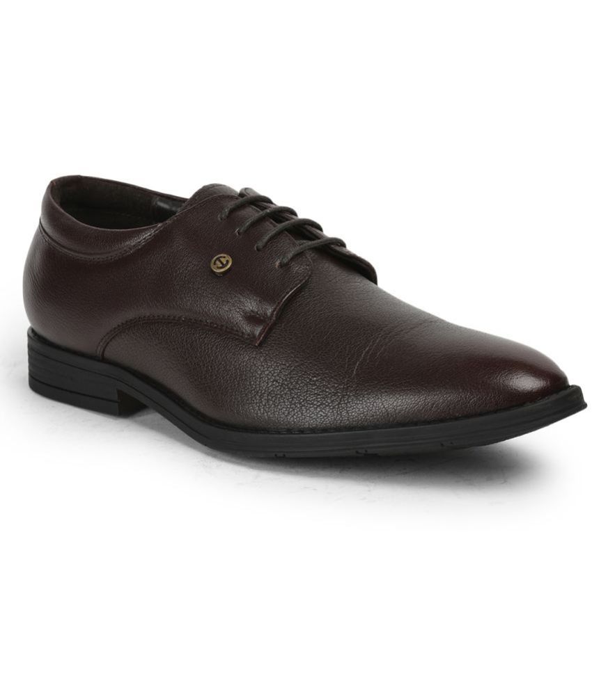     			Liberty - Brown Men's Derby Formal Shoes