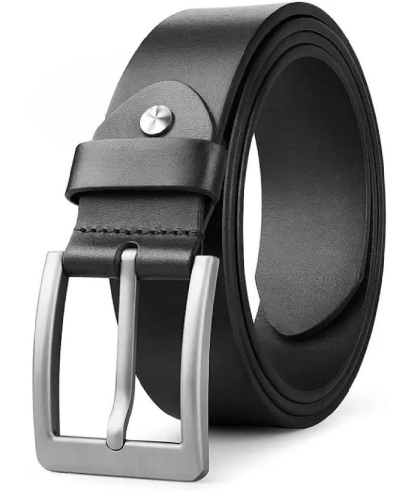     			Loopa - Black 100% Leather Men's Formal Belt ( Pack of 1 )