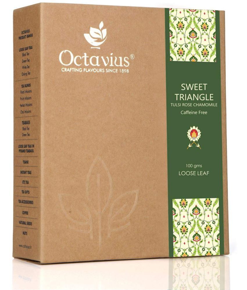     			Octavius Black & Herbal Tea Loose Leaf Tulsi Rose Chamomile 100 gm