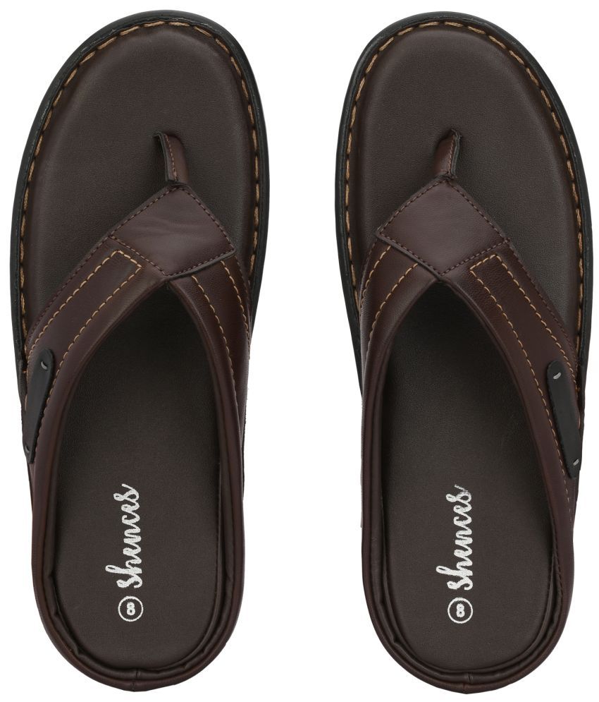     			SHENCES - Brown Men's Sandals