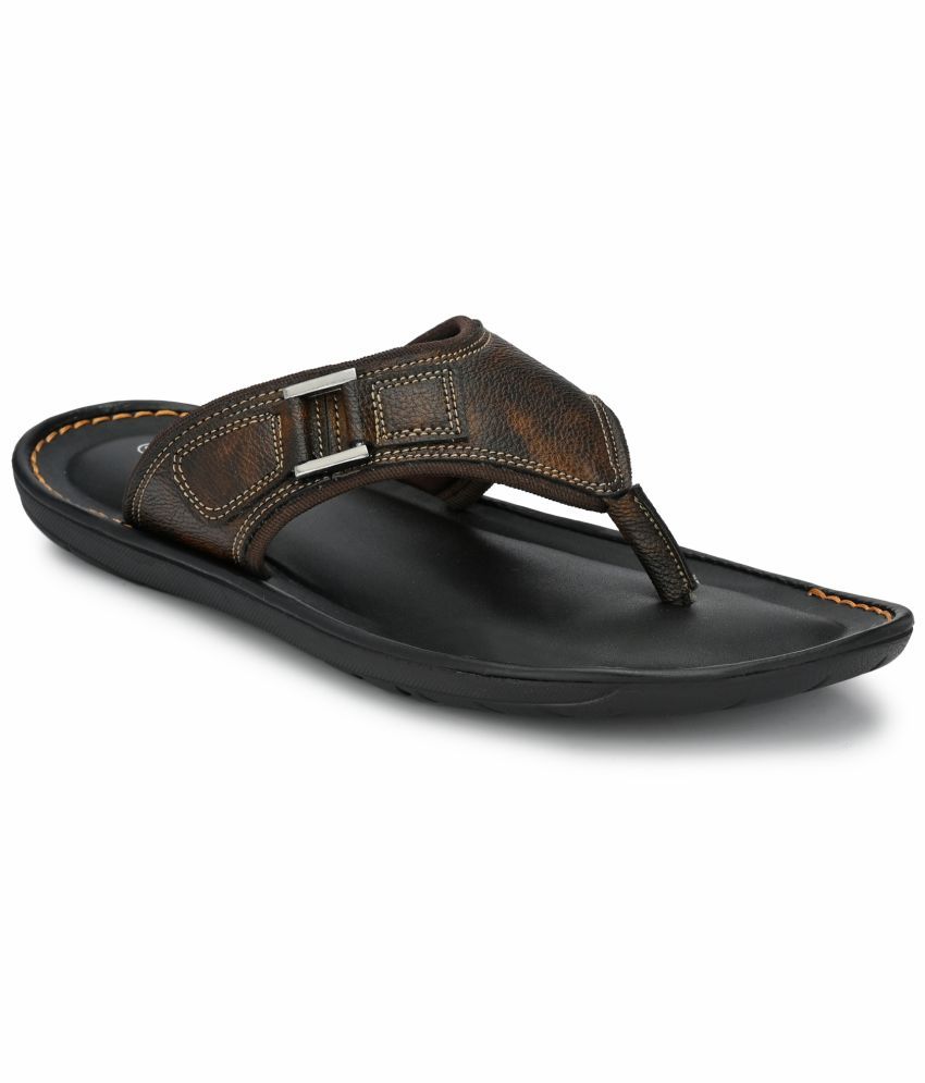     			SHENCES - Brown Men's Sandals