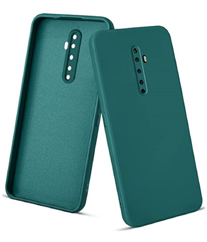     			ZAMN - Green Silicon Plain Cases Compatible For Oppo Reno 2Z ( Pack of 1 )