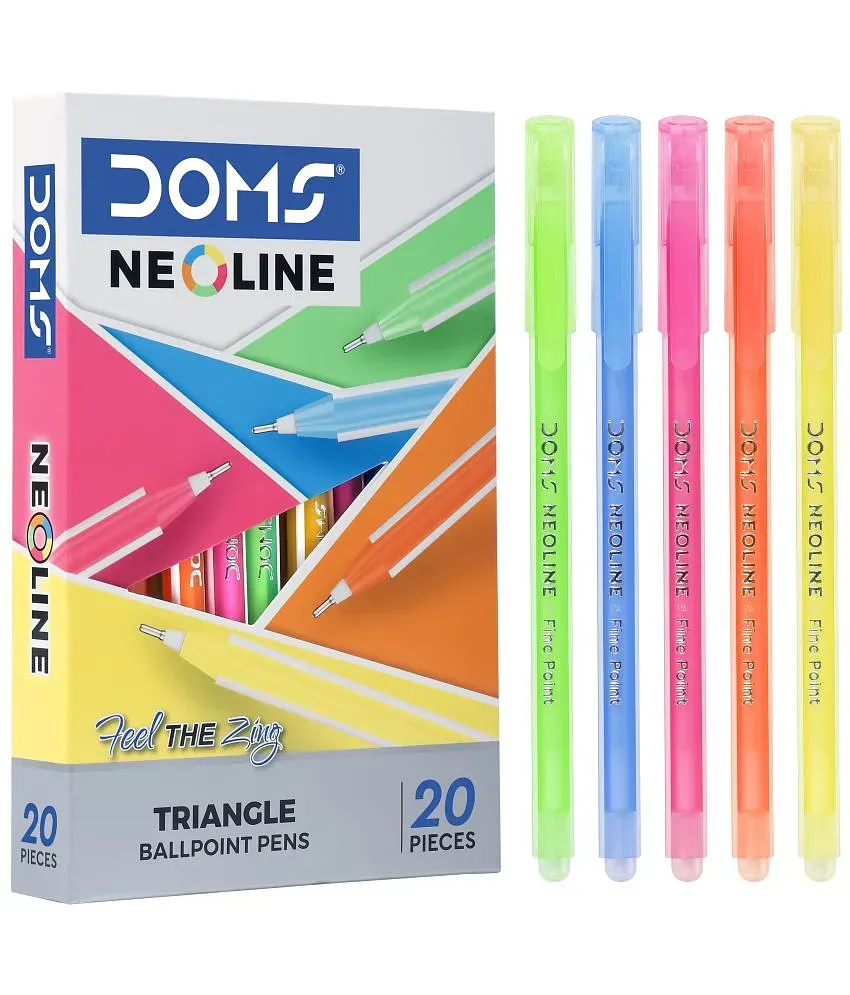 Doms Metallic Super Soft Fine Point Tip Marker Pens (Set of 10