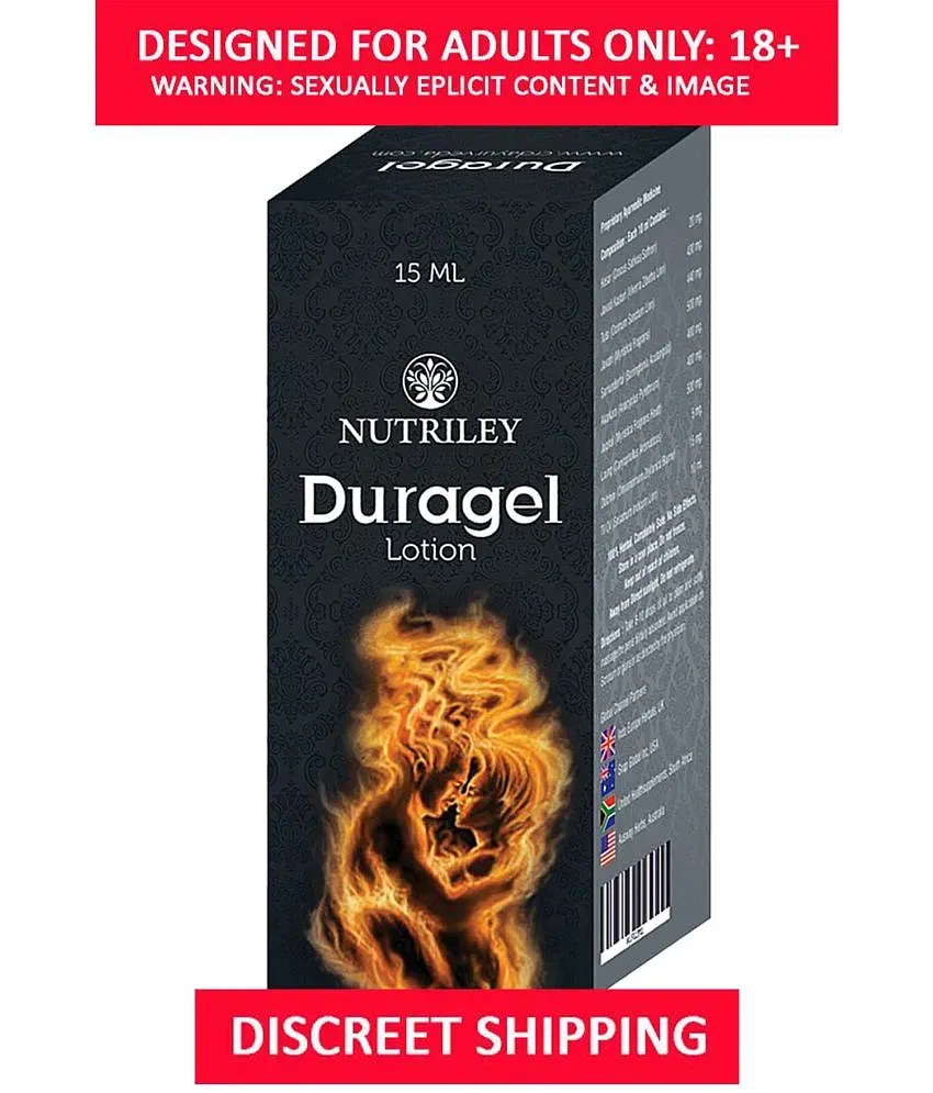 Nutriley Duragel Sexual Wellness Lotion for long last performance, sexual  delay, stamina increase, extra time capsule, sperm enhancer, extra time ...