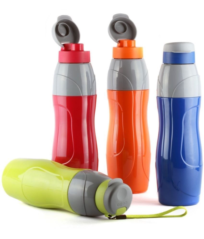     			Cello Puro Sports 900 Insulated Plastic Water Bottle, Set of 4, 720 ml