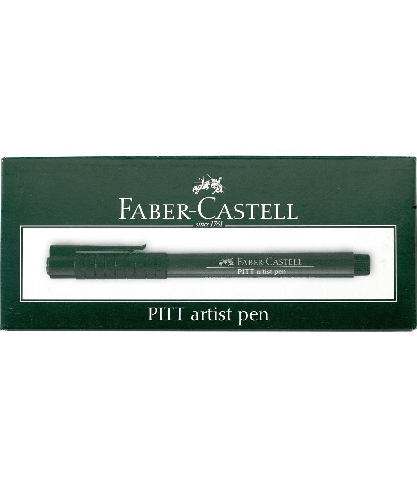     			Faber-Castell Pitt Artist Pen Color Bright Pack (Set Of 10, Leaf Green)