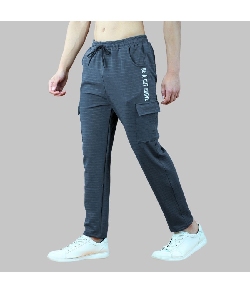     			Heathex - Stone Grey Polyester Men's Trackpants ( Pack of 1 )