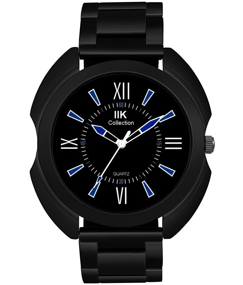     			IIK COLLECTION - Black Stainless Steel Analog Men's Watch