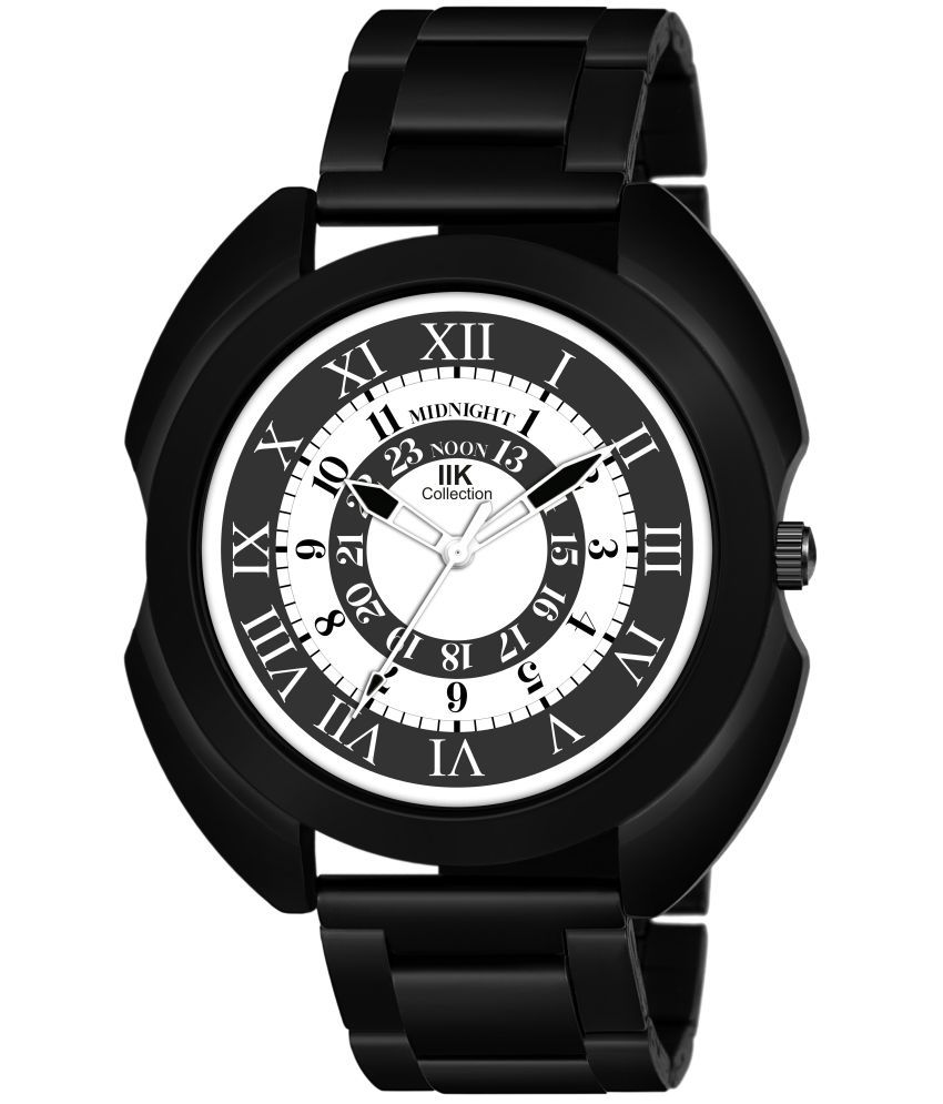     			IIK COLLECTION - Black Stainless Steel Analog Men's Watch