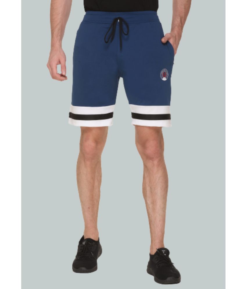     			LEEBONEE - Blue Polyester Blend Men's Shorts ( Pack of 1 )