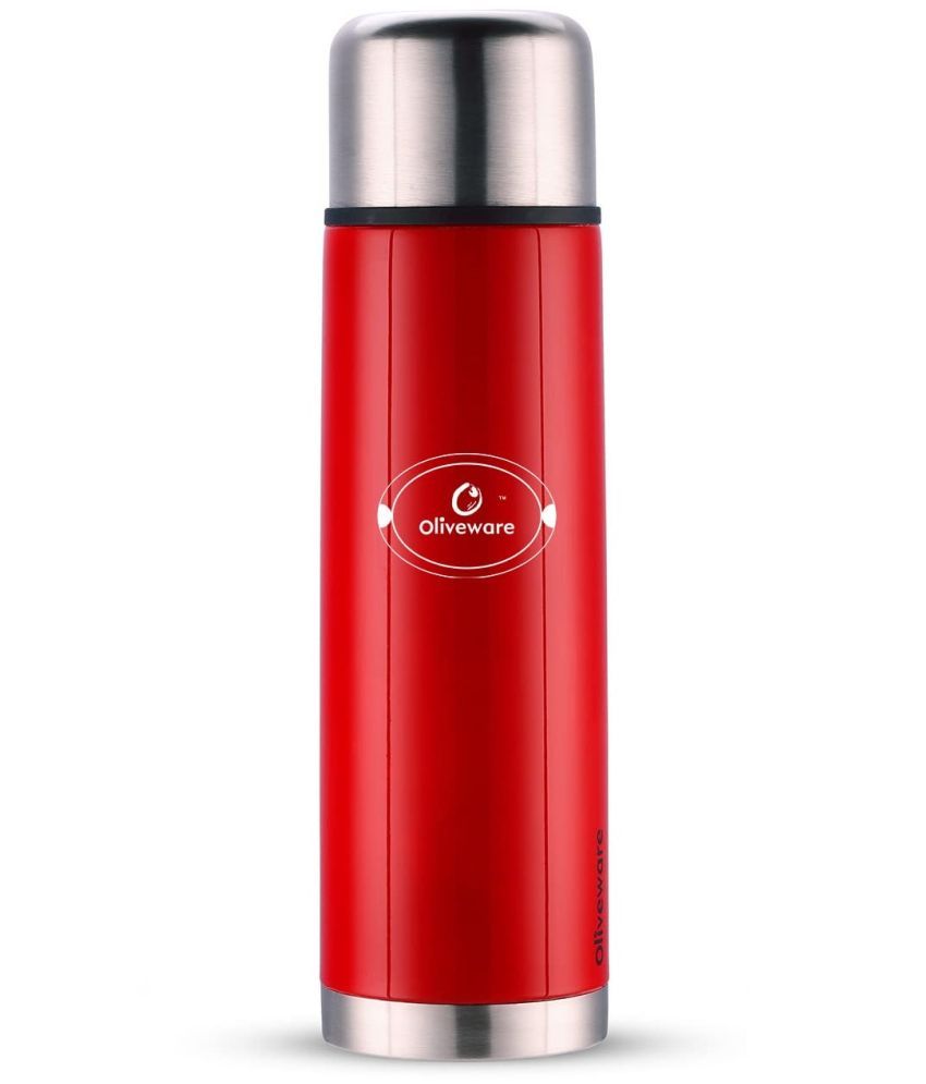     			Oliveware - Red Steel Flask ( 1000 ml )