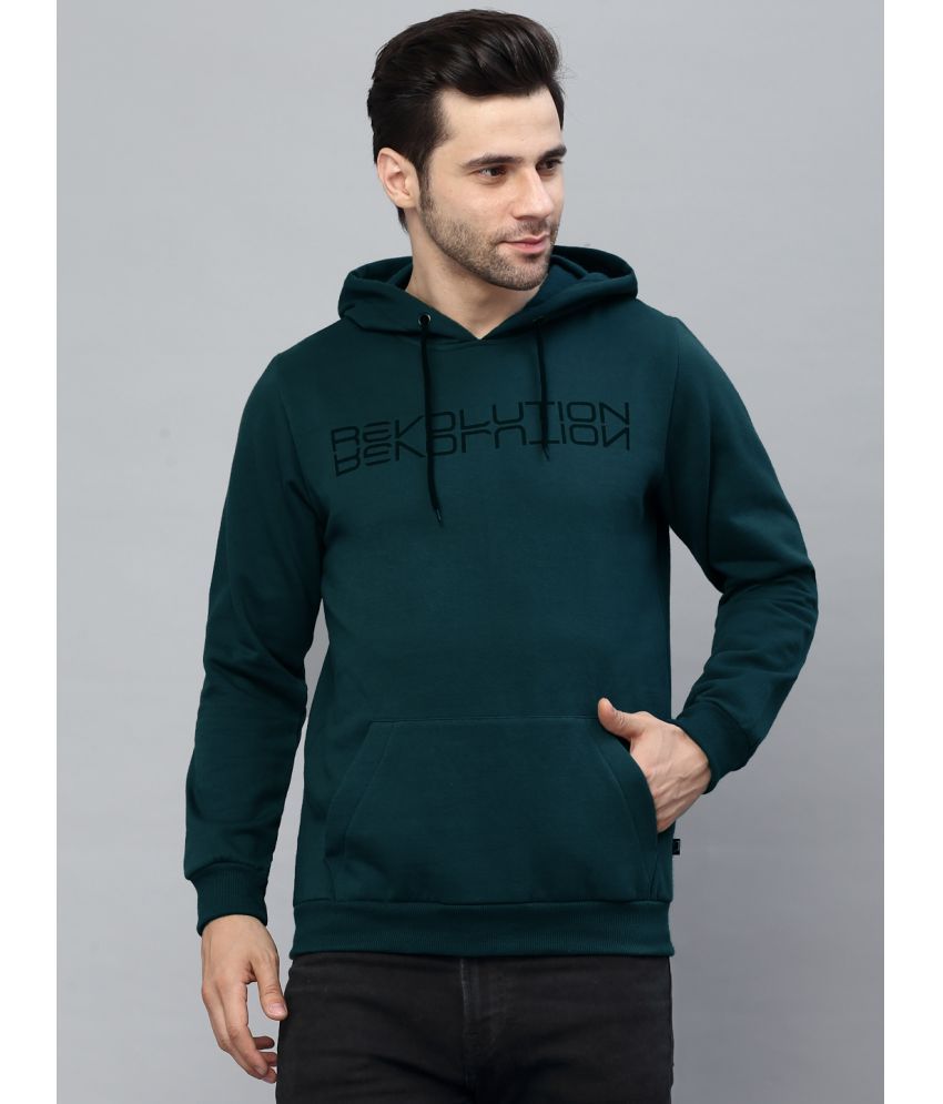     			Rigo - Teal Fleece Regular Fit Men's Sweatshirt ( Pack of 1 )