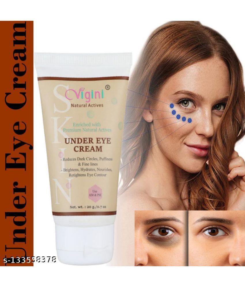     			Vigini Under Eye Dark Circle Puffiness Removal Cream Eye Roller 20 g