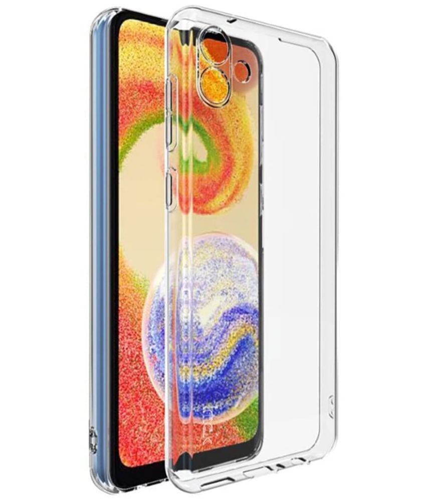     			Case Vault Covers - Transparent Silicon Silicon Soft cases Compatible For Samsung Galaxy M04 ( Pack of 1 )