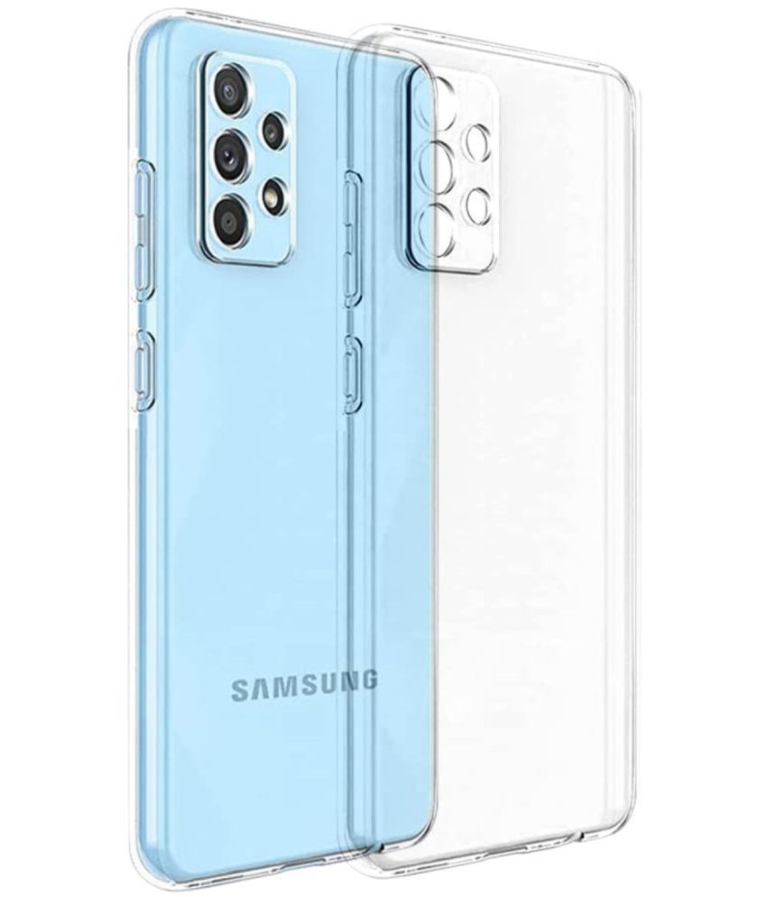     			Case Vault Covers - Transparent Silicon Silicon Soft cases Compatible For Samsung Galaxy A52 5G ( Pack of 1 )