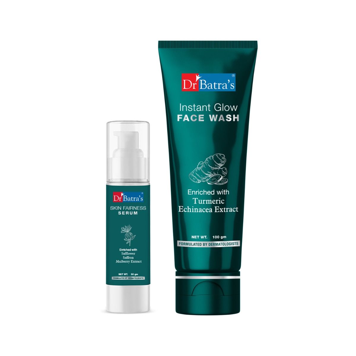     			Dr Batra's Skin Fairness Serum - 50 G and Face Wash Instant Glow - 100 gm (Pack of 2)