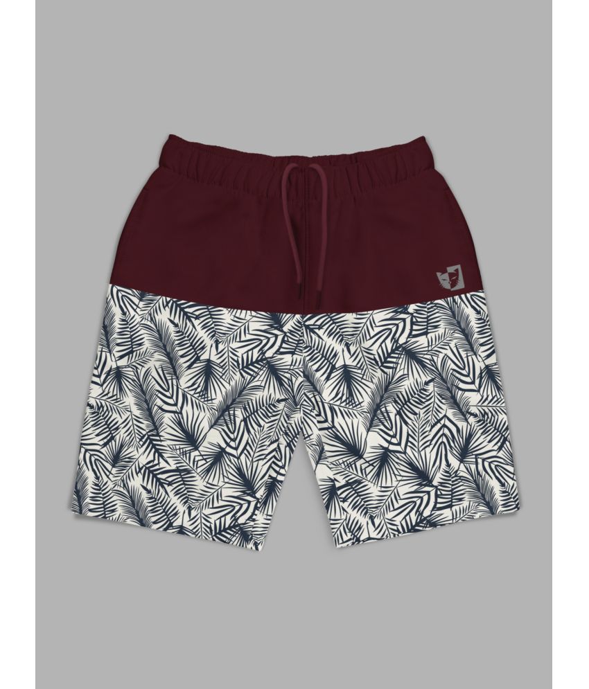     			HELLCAT Pack of 1 Girls Cotton Blend Hot Pants ( Burgundy )