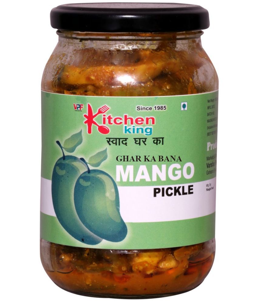     			Kitchen King Since-1985 Ghar ka bana Mango Pickle (Real Taste of Punjabi Pickle) Premium Pickle Jar| Pickle 500 g